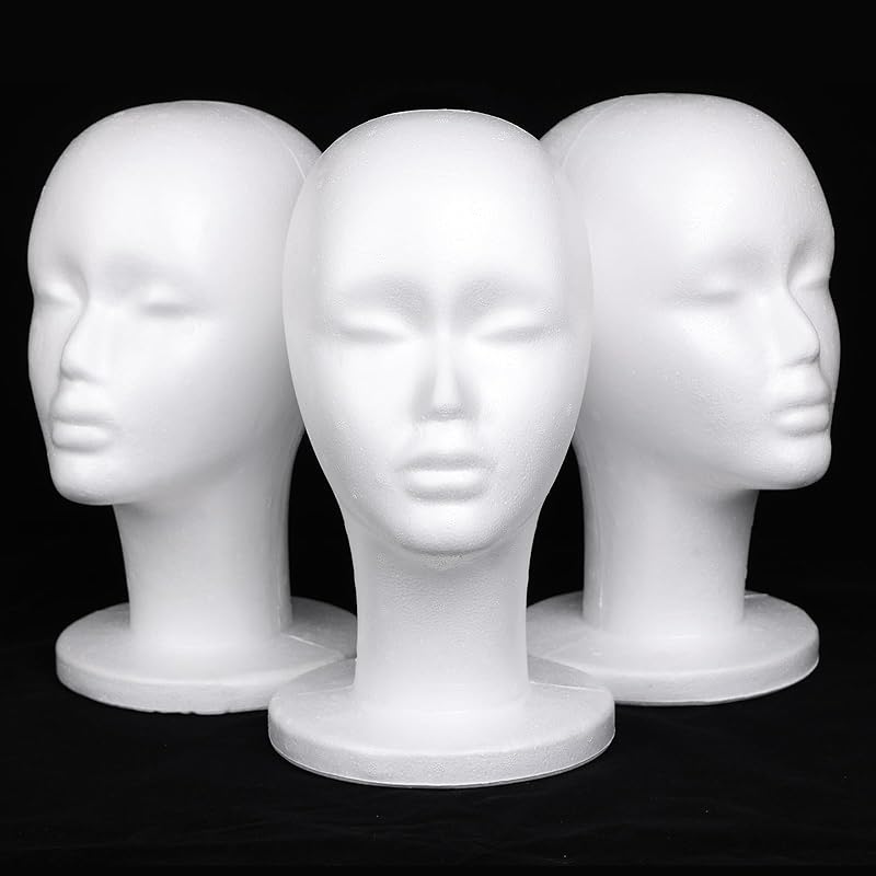 Leeven Styrofoam Mannequin Display Hairpieces